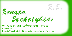 renata szekelyhidi business card